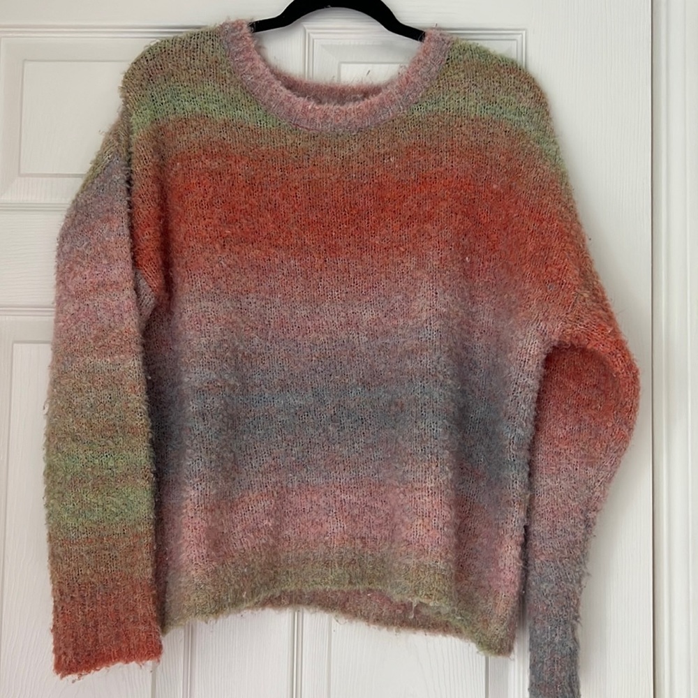 Blue Pepper, Small, Pastel/Rainbow Sweater